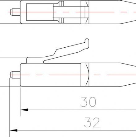 LC Unibody Connector 900um